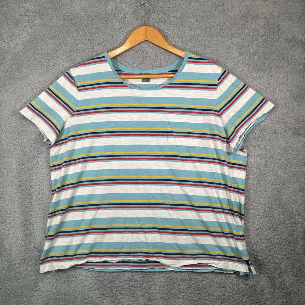 Natural Reflections Striped‎ Tee Plus Size